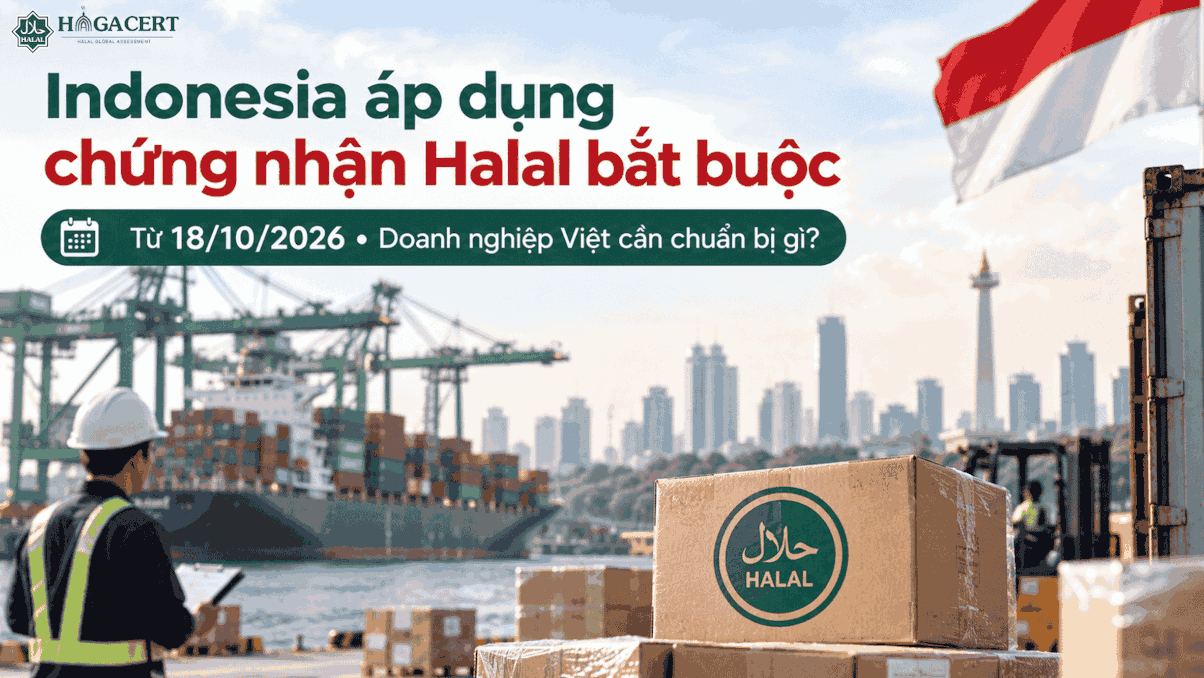 Indonesia bắt buộc chứng nhận Halal từ 18/10/2026?